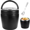 PORFOYO Scatola termica per alimento caldo, contenitori isolati per pranzo, thermos 1,5 l, con cucchiaio
