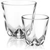 WACACO Stellar - Set di 2 tazzine da caffè, 1 x 60 ml e 1 x 200 ml, in vetro soda-calce, design a otto lati, per espresso, latte, cappuccino, moka