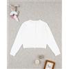 Prénatal Cardigan bambina bianco girocollo