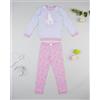 Prénatal Pigiama bimba grigio/rosa unicorni