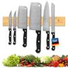 Exitoso® Autoadesiva Barra Magnetica per Coltelli 40 cm - Senza Foratura - Porta Coltelli Cucina con Nastro Adesivo - Tenuta a Prova di Bomba - Portacoltelli Magnetico - Bambù