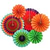 AOOSU Ventilatori di Carta, 6pezzi Decorazione di Fiori di Carta da Appendere, Ventagli di Decorazione Ghirlanda, per matrimoni, Matrimoni, Baby Shower, Compleanni, Feste Autunnali, Natale