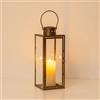 Staymoment Lanterna Decorativa Oro per Esterni: 35 cm Portacandele Grande Outdoor come Decorazione per Balcone Giardino Vintage Decorazione da Tavolo Lapide Tombale Portacandele Illuminazione