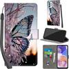 PHINIENLAND Cover per Samsung Galaxy A23 4G/5G PU Pelle Custodia Flip Farfalla