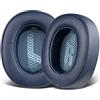 SOULWIT Cuscinetti Auricolari per JBL Live 500BT/Live 500 BT Cuffie Wireless Intorno All'orecchio, Cuscinetti con Pelle Proteica più Morbida, Schiuma di Isolamento Acustico (Blu navy)