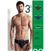 Nottingham Confezione da 3 slip uomo Nottingham cotone bielastico rasato tinta unita 24381