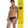 Nottingham Confezione da 3 slip uomo Nottingham cotone bielastico rasato tinta unita 23401