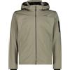 CMP Giacca Light Softshell MAN JACKET ZIP HOOD Cappuccio staccabile Uomo