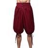 BPURB Pantaloni Uomo da Vichingo medievali rinascimentali Vitello-Lunghezza Larp Pirata Cosplay Costumi Posteriore con Lacci Pantaloncini