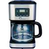 LITTLE BALANCE 8630 Caffè Control, Caffettiera Filtro, Programmabile 24h, Caraffa in vetro, 12 tazze, 900 W, Finiture Inox, Nero