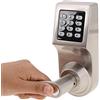 Zerodis Serratura elettronica 4 in 1 con codice digitale per porta a induzione, per casa, ufficio, hotel, appartamento, ristorante, dormitorio, aperto con scheda TM, password+chiave macchina+telecomando