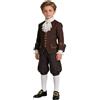 BPURB Costume coloniale da Ragazzo Bambini Medievale Pirata Cosplay Costume Rinascimento Costume Calzoni (Pantaloni con Calzini Bianchi Alti Fino al Ginocchio e Fibbia della Scarpa d'oro)