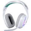 Logitech Cuffie da Gaming Bluetooth a Padiglione Over-Ear Ibrido con Cavo Microfono e LED colore Bianco - G522 Lightspeed