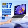 BIOSSANCE Computer portatile Windows 11 PC portatile Intel Core i7 8500Y 15,6 pollici 16 GB DDR 1 TB SSD Laptop da gioco Sblocco impronta digitale Notebook - 16GB RAM 128GB SSD