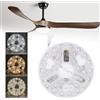 Dpofirs Kit di Illuminazione per Ventilatore da Soffitto, Ventilatore da Soffitto a LED di Ricambio, a 5,3 Pollici Ricambio per Luci LED 3000K 4200K 6500K 3