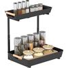 HOMCOM Scaffale da Cucina con 2 Ripiani, 40x30x42 cm, Nero | Aosom Italy