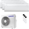 Samsung Condizionatore Samsung Windfree Elite S2 trial split 7000+9000+12000 BTU inverter A++ wifi unità esterna 6.8 kW AJ068TXJ3KG/EU/AR70F07CAAWNEU_1/AR70F0
