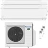 Panasonic Condizionatore Panasonic Etherea trial split 7000+9000+12000 BTU inverter A+++ wifi unità esterna 5.2 kW Bianco Opaco