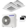 Samsung Condizionatore Samsung Cassetta Windfree 4 vie dual split 12000+18000 BTU inverter A++ unità esterna 8,0 kW
