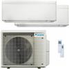 Daikin Condizionatore Daikin Stylish Bianco dual split 18000+18000 BTU inverter A++ wifi unità esterna 7.8 kW