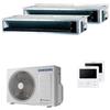 Samsung Condizionatore Samsung canalizzato dual split 9000+9000 BTU inverter A+++ unità esterna 5 kW
