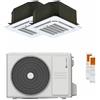 Clivet Condizionatore Clivet BOX 2 650x650 cassetta 4 vie dual split 9000+12000 BTU inverter A++ unità esterna 4.1 kW 87012281/89112291_1/89102297_1