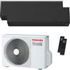 Toshiba Condizionatore Toshiba SHORAI Edge Black dual split 5000+5000 BTU inverter A++ wifi unità esterna 3.3 kW