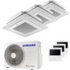Samsung Condizionatore Samsung Cassetta Windfree 4 vie trial split 7000+9000+9000 BTU inverter A+++ unità esterna 5,2 kW