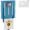 Geberit Cassetta incasso Geberit Sigma 8 con modulo d'installazione per vaso sospeso + Placca Sigma 01 KIT_110.790.00.1-115.770.11.5