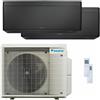 Daikin Condizionatore Daikin Stylish Total Black dual split 7000+15000 BTU inverter A+++ wifi unità esterna 5 kW 2MXM50A/FTXA20CB_1/FTXA42CB_1