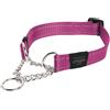 Rogz Collare Semi Strozzo per Cani Obedience Rosa, l-37-56-cm