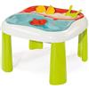 Smoby - Tavolo attività Acqua e Sabbia, 7600840110, + 18 Mesi, Inclusi 5 Accessori