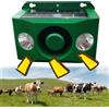 Pastoralist Allarme del sensore di movimento allarme del rilevatore di movimento solare con 2 riflettori e ampio volume a infrarossi a infrarossi asilo regolabile allarme rilevatore di movimento esterno allarme