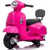 Giav Toys Moto Elettrica Per Bambini Mini Vespa Gts Piaggio Rosa 6v Con Schienale, Luci E Suoni Gvc 05604 - Auto E Moto Elettriche