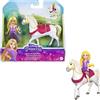 Mattel Disney Princess - Rapunzel e Maximus, bambola piccola snodata e cavallo Maximus ispirati al film Disney Rapunzel, Giocattolo per Bambini 3+ Anni, HLW84