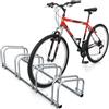 VOUNOT® Rastrelliera per Biciclette, Rastrelliera Portabici, Installazione a pavimento e parete, 4 Posti, Argento