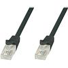 Techly Professional 024049 Cavo di Rete Patch in CCA Cat.5E Nero UTP 0,25m Nero