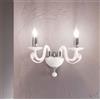Ondaluce APPLIQUE CHERUBINI 2 LUCI BIANCO E CROMO ATTACCO E14 L.26CM