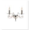 Ondaluce APPLIQUE CHERUBINI 2 LUCI CRISTALLO E CROMO ATTACCO E14 L.26CM