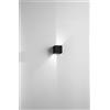 Ondaluce APPLIQUE CUBE 4000K 10W 770LM NERO 10X10CM IP65