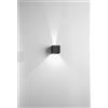 Ondaluce APPLIQUE DA ESTERNO A LED CUBE ANTRACITE 3000K 720LM 10W 10X10X10CM IP65