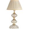 Ondaluce DALLAS LUMETTO ORO E CRISTALLO 1 LUCE ATTACCO E14 H.34CM