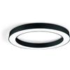 Ondaluce GLOBUS PLAFONIERA A LED 3000+4000K 6420LM 80W CCT D.100CM NERO DIMMERABILE