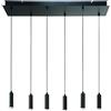 Ondaluce BASE PER SOSPENSIONE GOLF A LED 6 LUCI 3000K 3847LM 72W NERO MATTO RETTANGOLARE