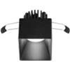 Ondaluce BATH FARETTO DA INCASSO A LED NERO 3000K 9W 585LM IP54 7X7CM