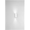 Ondaluce APPLIQUE ZENO ROUND BIANCO 2 LUCI ATTACCO GU10 IP65 BIEMISSIONE