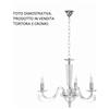 Ondaluce LAMPADARIO CHERUBINI 3 LUCI TORTORA E CROMO ATTACCO E14 D.60CM