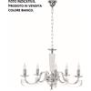 Ondaluce LAMPADARIO CHERUBINI 5 LUCI BIANCO E CROMO ATTACCO E14 D.82CM
