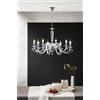 Ondaluce LAMPADARIO CHERUBINI 8 LUCI CRISTALLO E CROMO ATTACCO E14 D.90CM