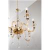 Ondaluce LAMPADARIO DIDO 12 LUCI AMBRA E ORO ATTACCO E14 D.83CM
